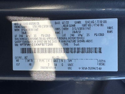 2022 Ford F-150 XLT