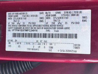 2021 Ford F-150 XLT