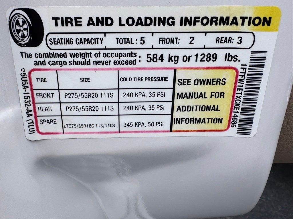 2012 Ford F-150 Lariat