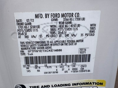 2012 Ford F-150 Lariat