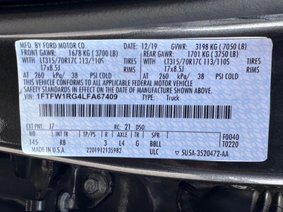 2020 Ford F-150 Raptor