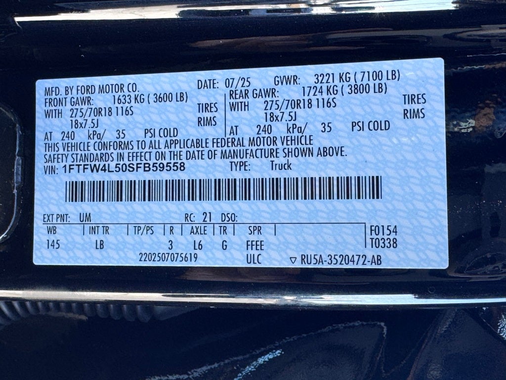 2025 Ford F-150 Tremor