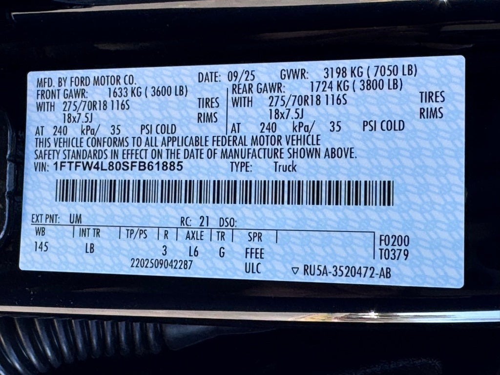 2025 Ford F-150 Tremor