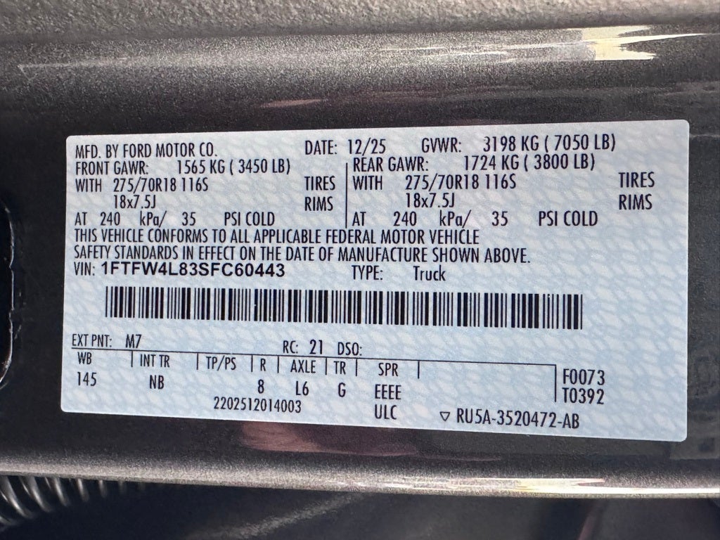 2025 Ford F-150 Tremor