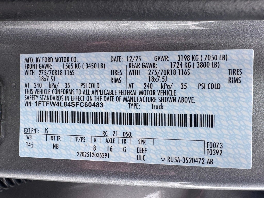 2025 Ford F-150 Tremor