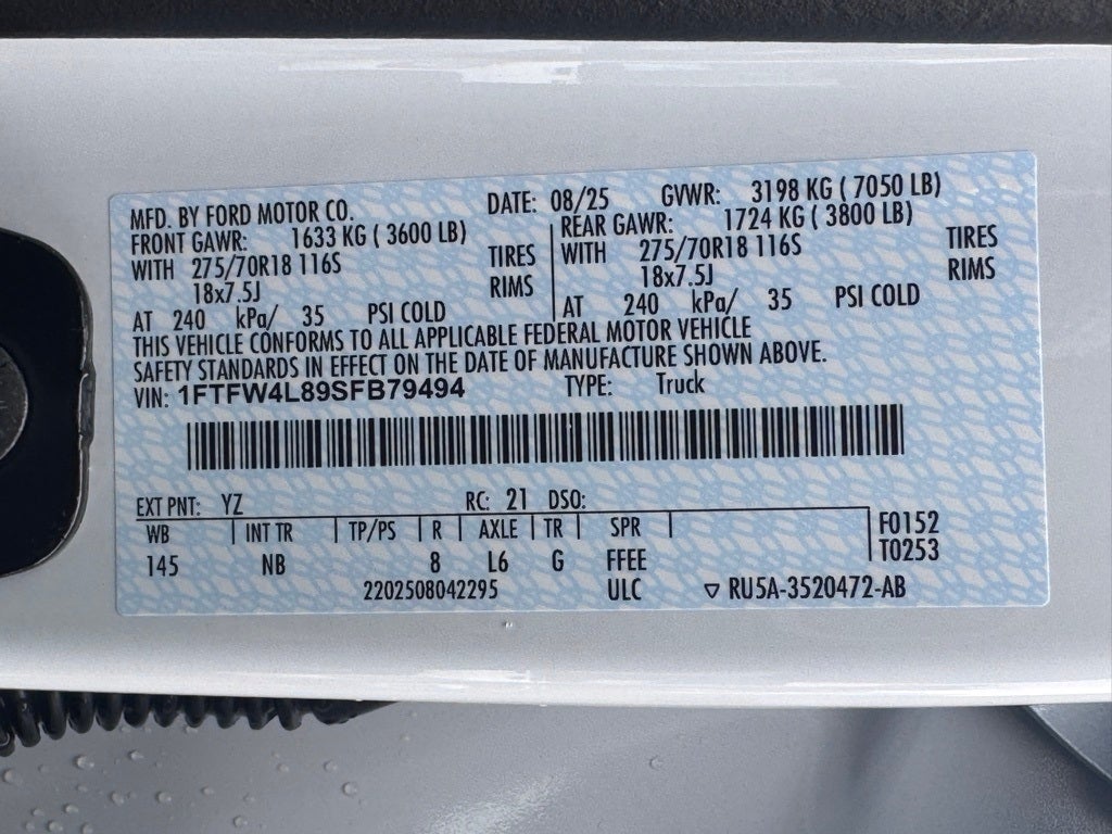 2025 Ford F-150 Tremor