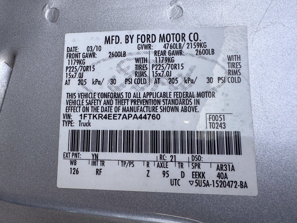 2010 Ford Ranger XLT