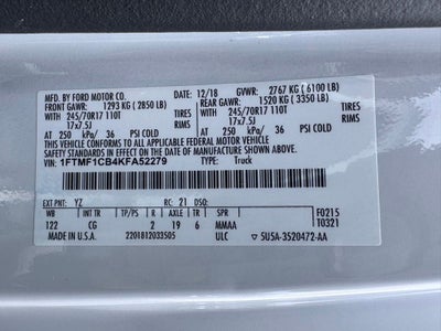 2019 Ford F-150 XL