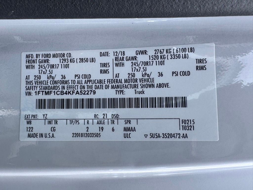 2019 Ford F-150 XL