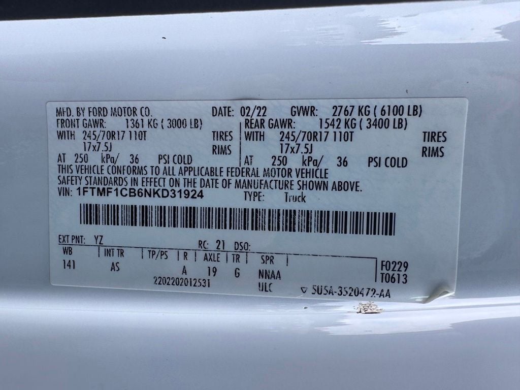 2022 Ford F-150 XL
