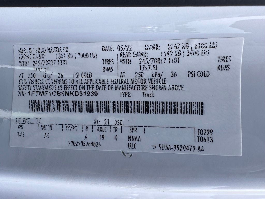 2022 Ford F-150 XL