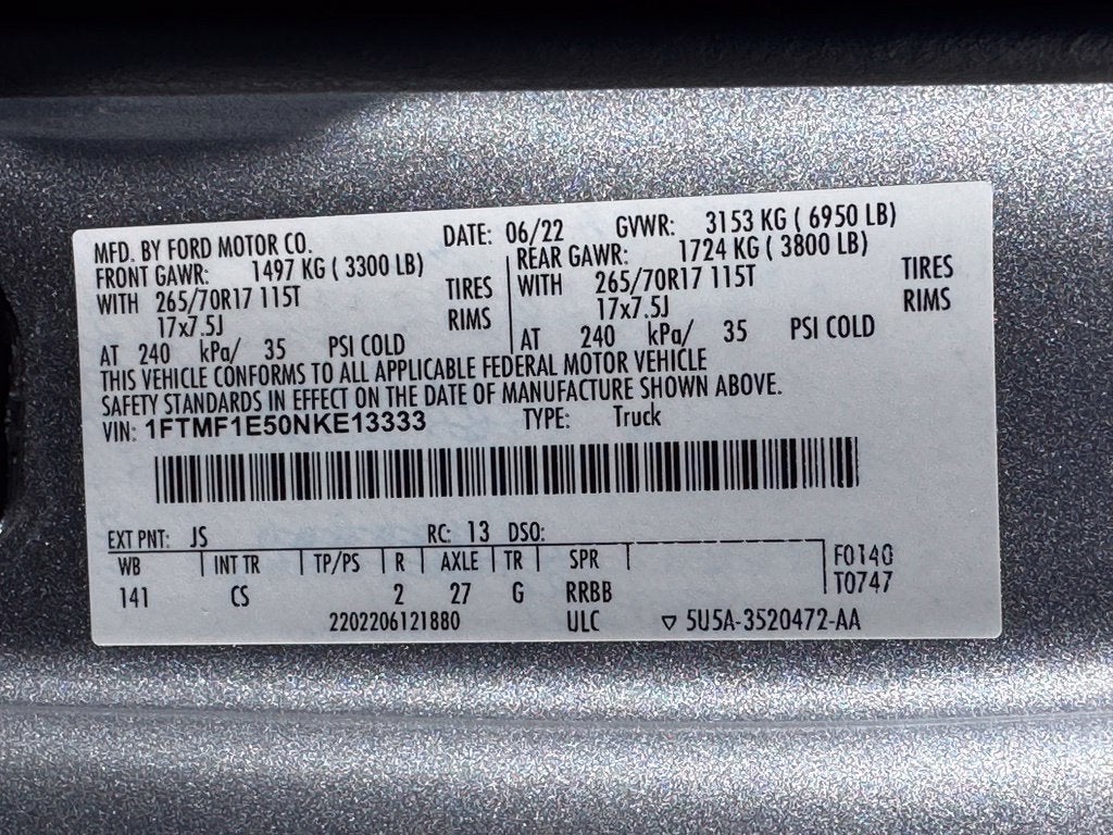 2022 Ford F-150 XL