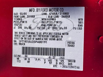 2005 Ford Ranger Edge