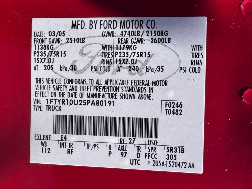 2005 Ford Ranger Edge