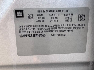 2014 Chevrolet Cruze 2LT