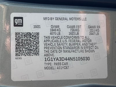 2022 Chevrolet Corvette Stingray 1LT