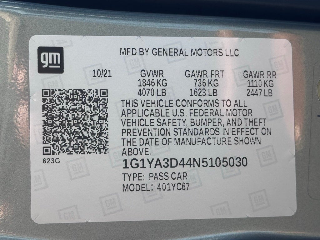 2022 Chevrolet Corvette Stingray 1LT