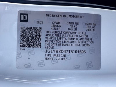 2026 Chevrolet Corvette Stingray 2LT