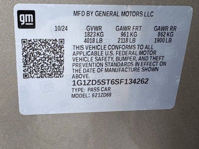 2025 Chevrolet Malibu LT 1LT