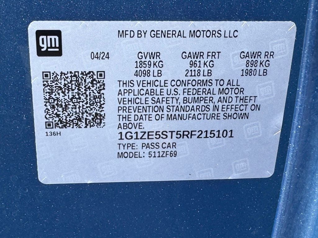 2024 Chevrolet Malibu LT 2LT