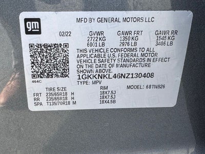2022 GMC Acadia SLE