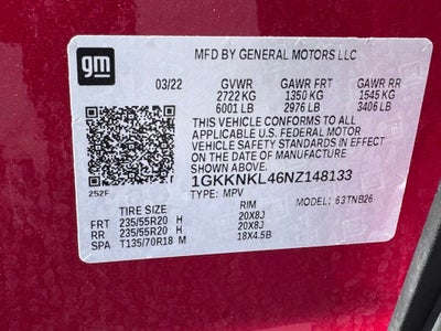 2022 GMC Acadia SLE
