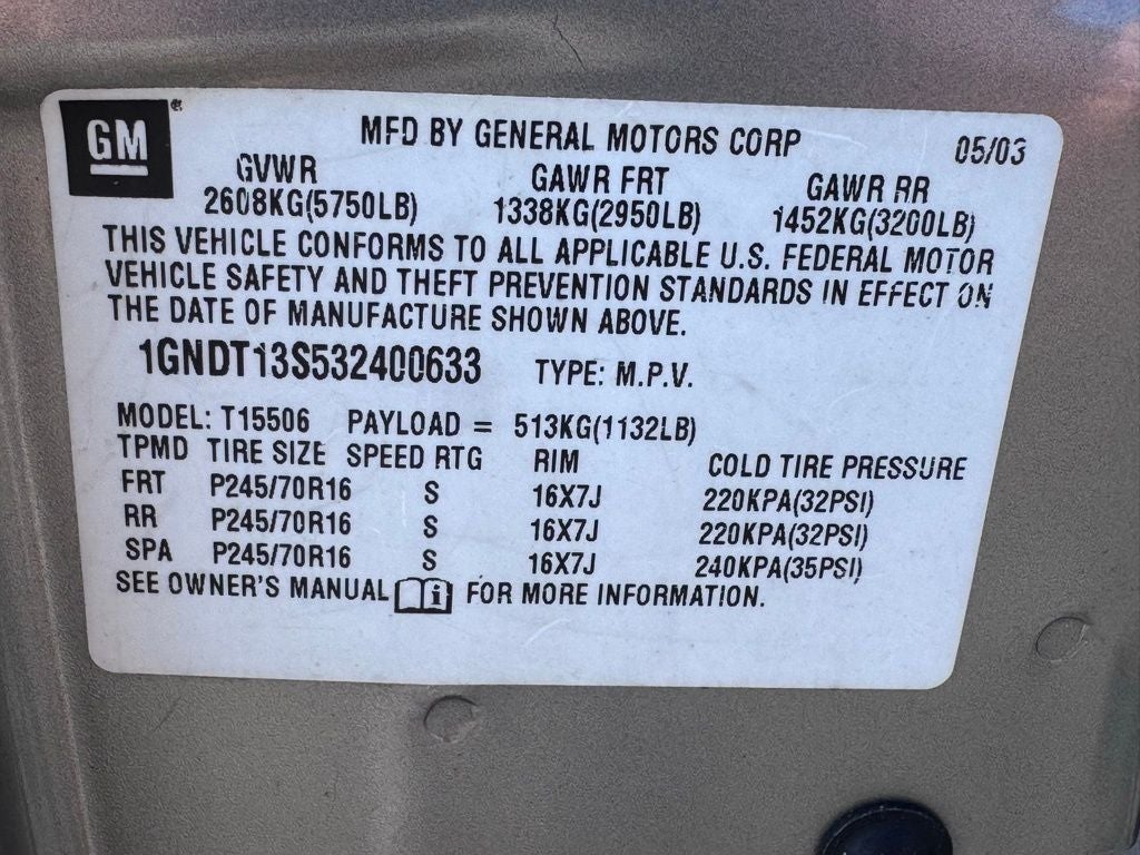 2003 Chevrolet TrailBlazer LT