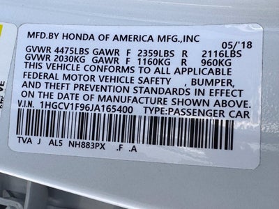 2018 Honda Accord Touring
