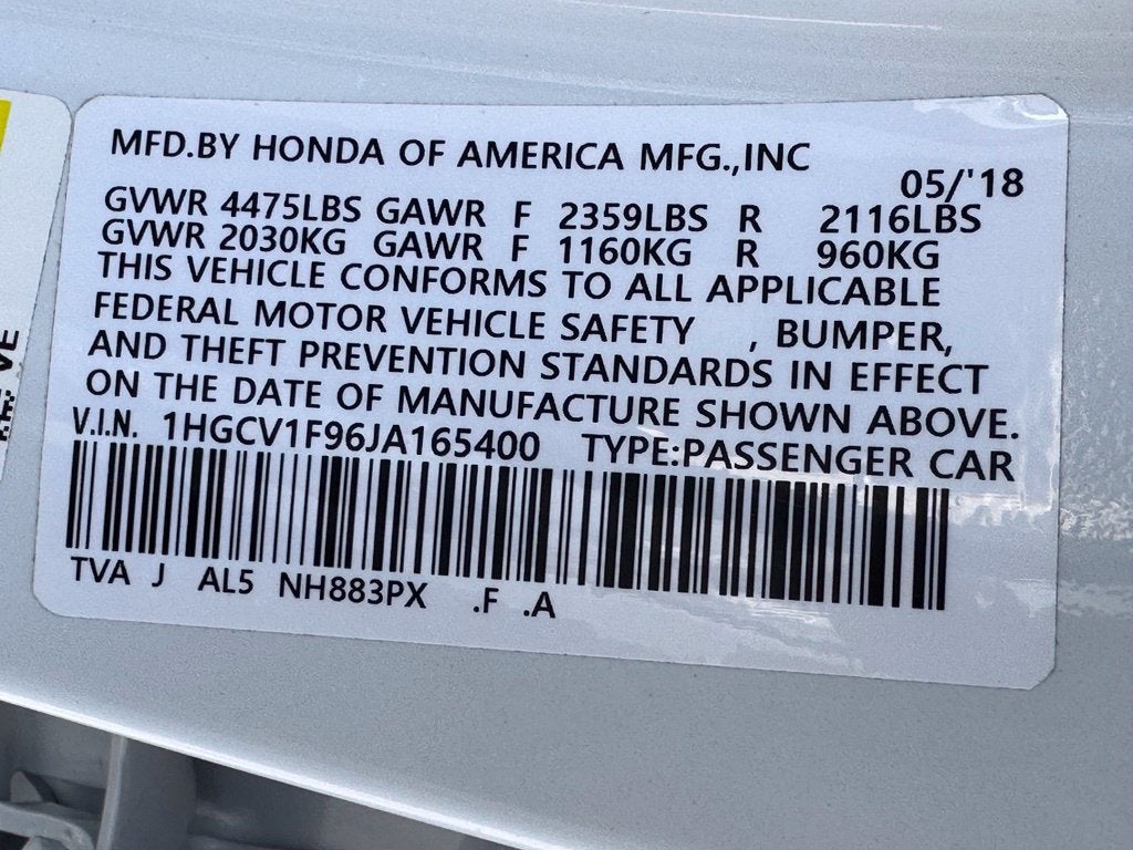 2018 Honda Accord Touring
