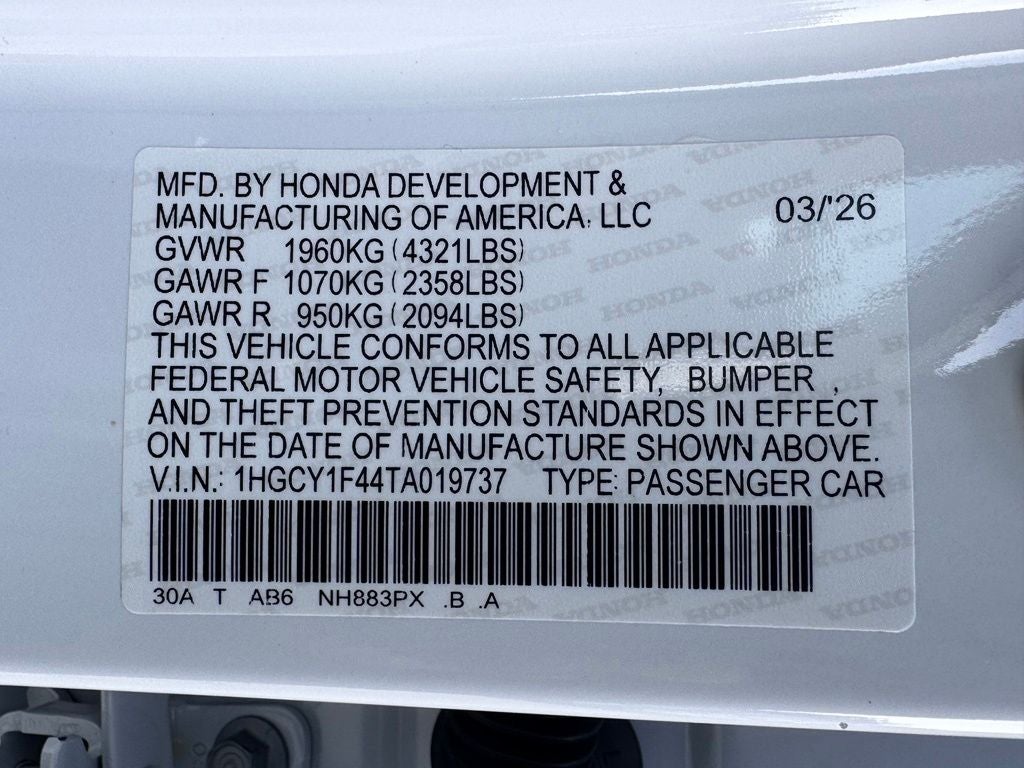 2026 Honda Accord SE
