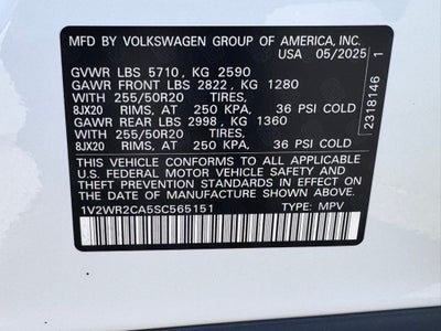 2025 Volkswagen Atlas 2.0T SE w/Technology