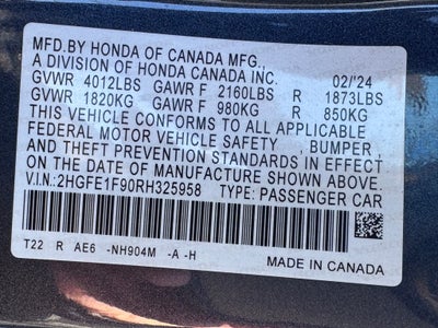 2024 Honda Civic Touring