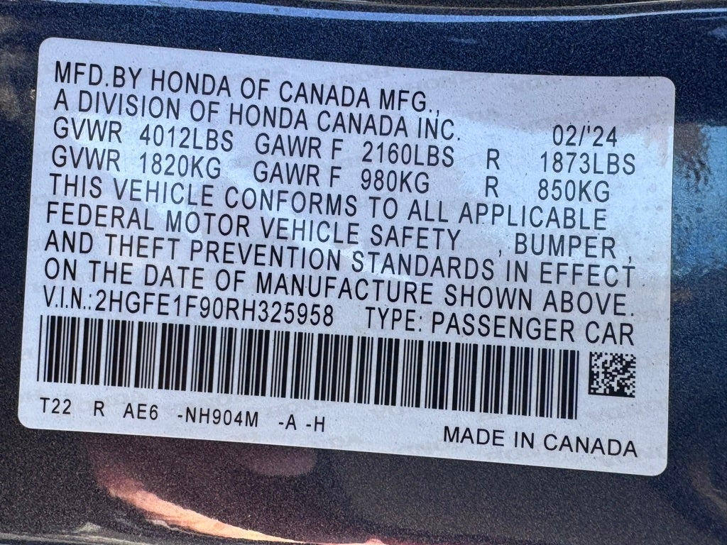 2024 Honda Civic Touring