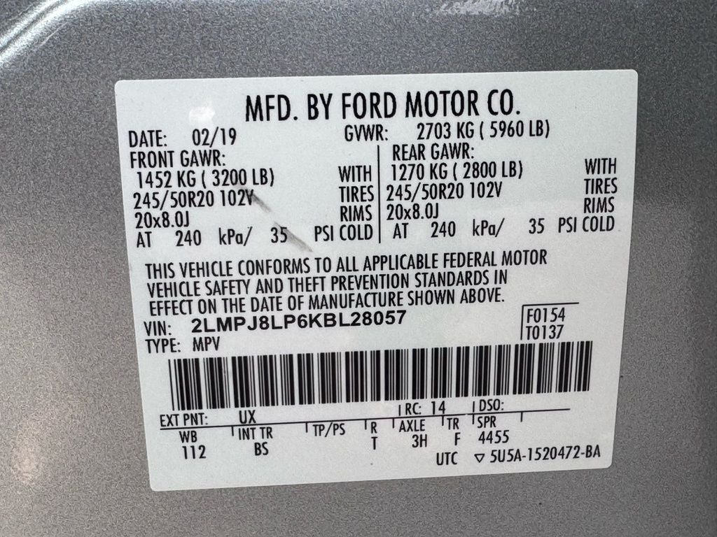 2019 Lincoln Nautilus Reserve