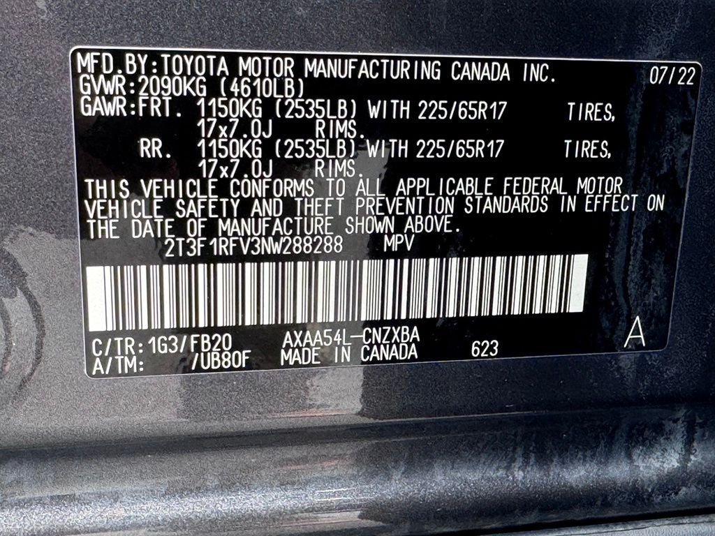 2022 Toyota RAV4 LE