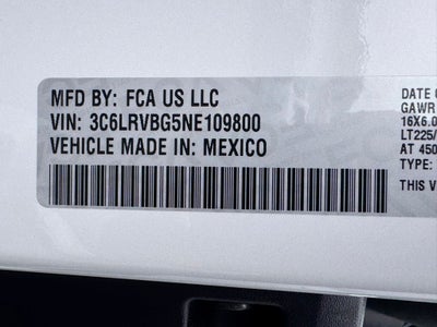 2022 RAM ProMaster 1500 Base 136 WB