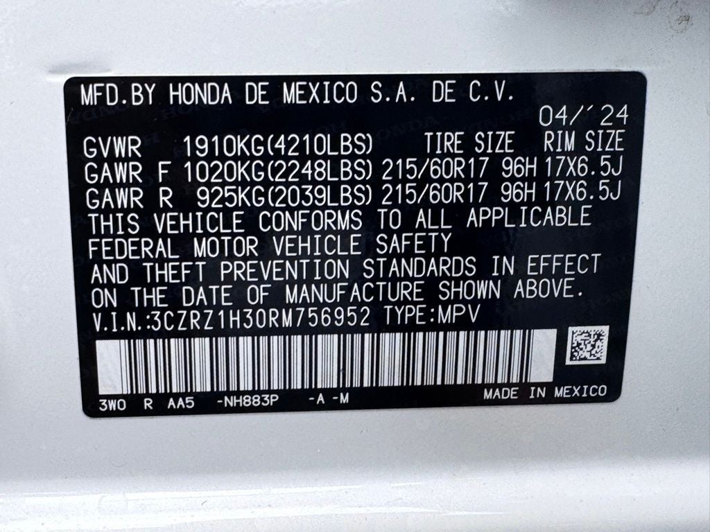 2024 Honda HR-V LX