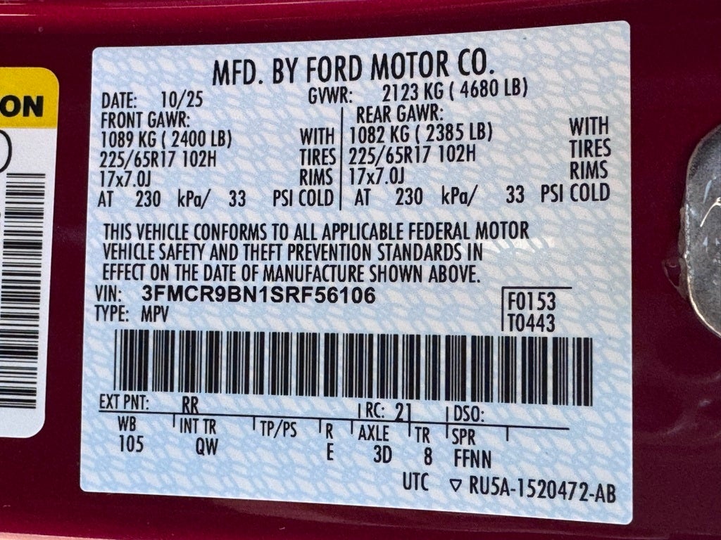 2025 Ford Bronco Sport Big Bend