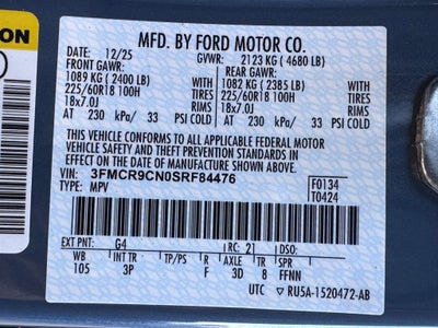 2025 Ford Bronco Sport Outer Banks