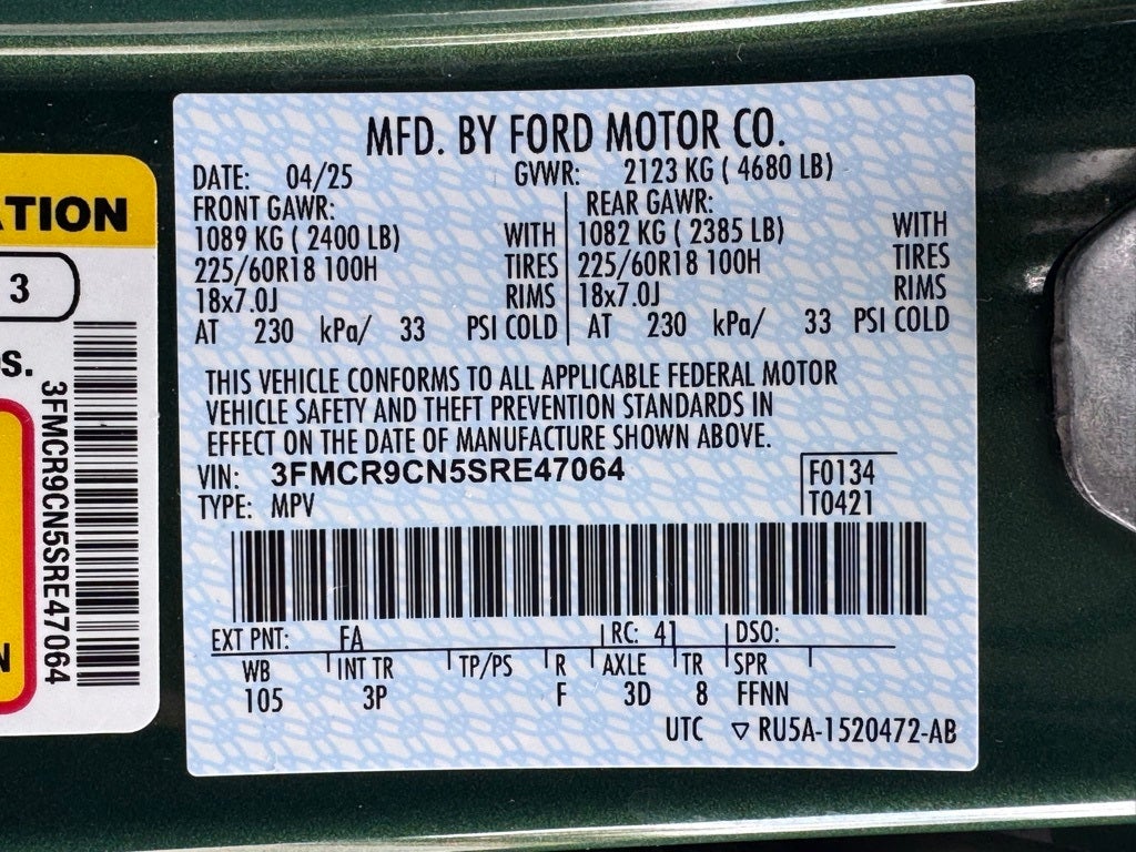 2025 Ford Bronco Sport Outer Banks