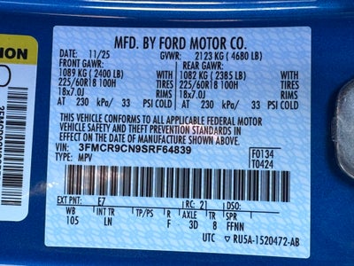 2025 Ford Bronco Sport Outer Banks