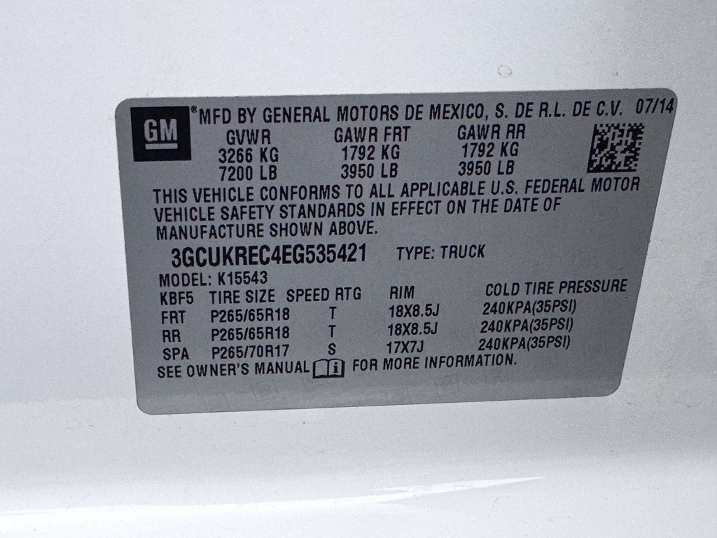 2014 Chevrolet Silverado 1500 LT LT2