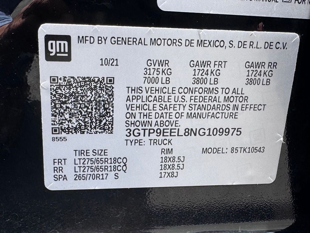 2022 GMC Sierra 1500 Limited AT4