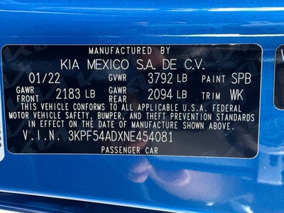 2022 Kia Forte GT-Line