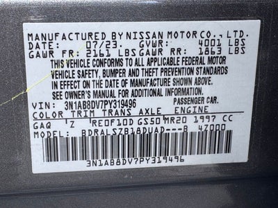 2023 Nissan Sentra SR
