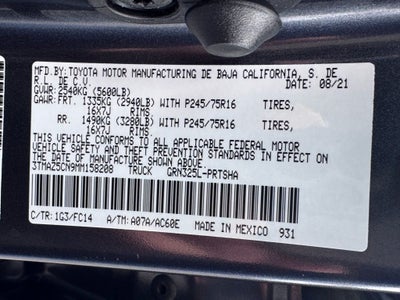 2021 Toyota Tacoma SR5 V6