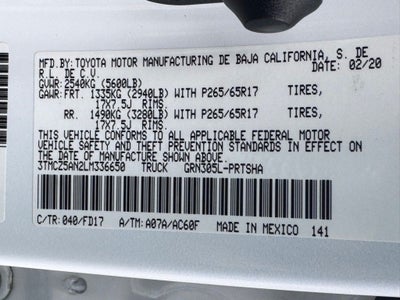 2020 Toyota Tacoma TRD Sport V6