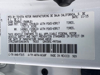 2016 Toyota Tacoma TRD Sport