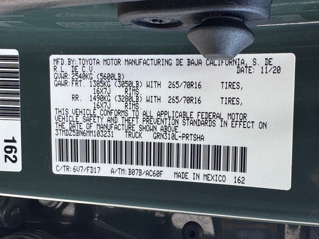 2021 Toyota Tacoma TRD Off-Road V6