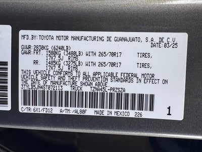 2025 Toyota Tacoma TRD Off-Road